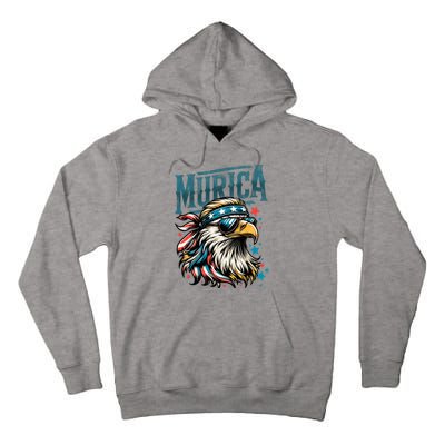 4th Of July Patriotic Funny Eagle July 4th Usa Murica Tall Hoodie