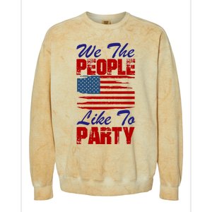 4th of July for Patriotic American Colorblast Crewneck Sweatshirt