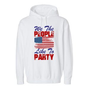 4th of July for Patriotic American Garment-Dyed Fleece Hoodie