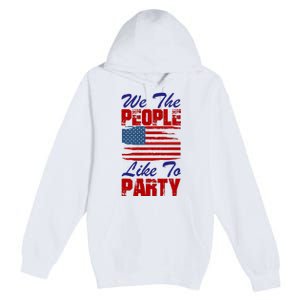 4th of July for Patriotic American Premium Pullover Hoodie