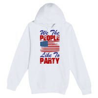 4th of July for Patriotic American Premium Pullover Hoodie