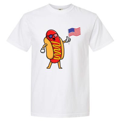 4th Of July Hot Dog Hotdog American Flag Party USA Food Men Women Garment-Dyed Heavyweight T-Shirt