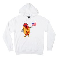 4th Of July Hot Dog Hotdog American Flag Party USA Food Men Women Hoodie