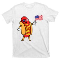 4th Of July Hot Dog Hotdog American Flag Party USA Food Men Women T-Shirt