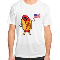 4th Of July Hot Dog Hotdog American Flag Party USA Food Men Women Adult ChromaSoft Performance T-Shirt