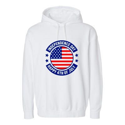 4th Of July Design Garment-Dyed Fleece Hoodie