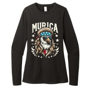 4th Of July Bald Eagle Mullet Murica Usa Usa Merica Womens CVC Long Sleeve Shirt