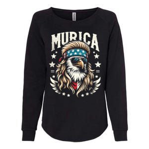 4th Of July Bald Eagle Mullet Murica Usa Usa Merica Womens California Wash Sweatshirt