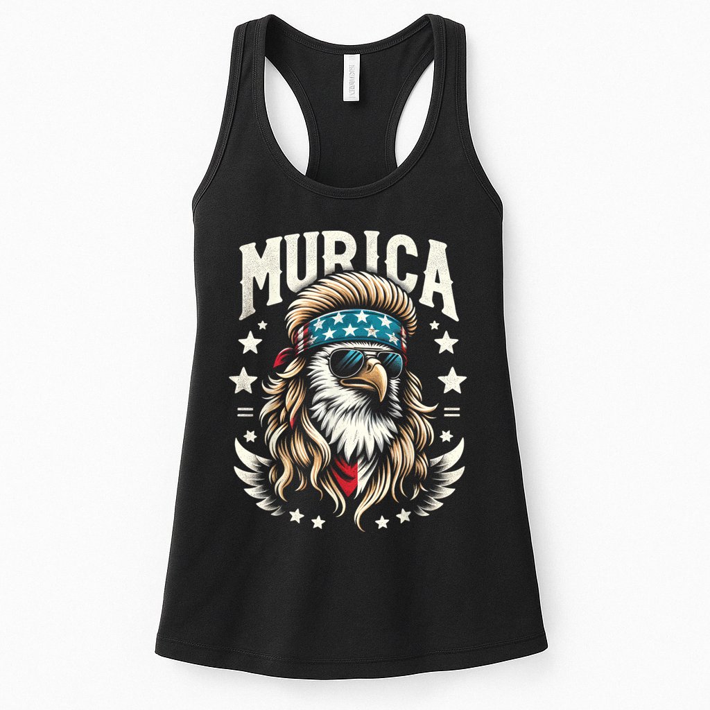 4th Of July Bald Eagle Mullet Murica Usa Usa Merica Womens Tank Top