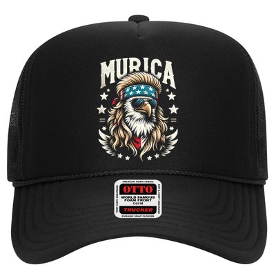 4th Of July Bald Eagle Mullet Murica Usa Usa Merica Trucker Hat
