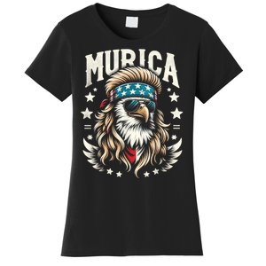 4th Of July Bald Eagle Mullet Murica Usa Usa Merica Women's T-Shirt