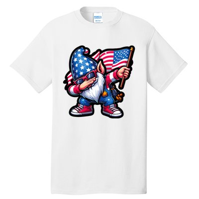 4th Of July Patriotic Gnomes Funny American Usa Tall T-Shirt