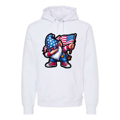 4th Of July Patriotic Gnomes Funny American Usa Premium Hoodie