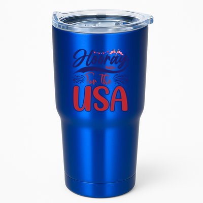 4th Of July Hooray For The Usa Patriotic Gift Tumbler