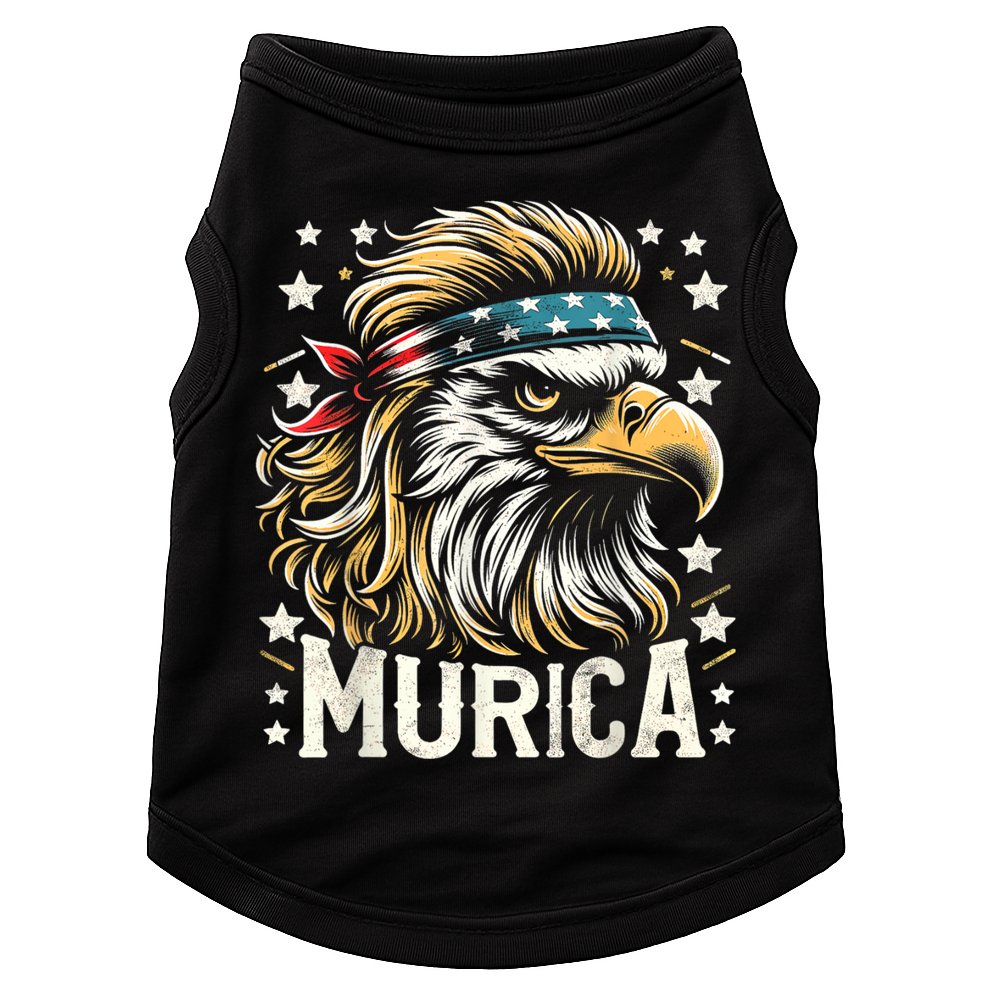 4th Of July Bald Eagle Mullet Murica Usa Usa Merica Doggie Tank