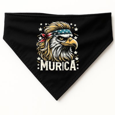 4th Of July Bald Eagle Mullet Murica Usa Usa Merica USA-Made Doggie Bandana