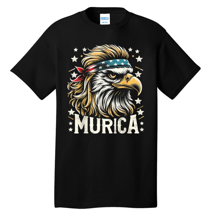 4th Of July Bald Eagle Mullet Murica Usa Usa Merica Tall T-Shirt