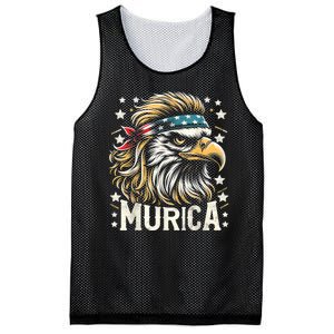 4th Of July Bald Eagle Mullet Murica Usa Usa Merica Mesh Reversible Basketball Jersey Tank