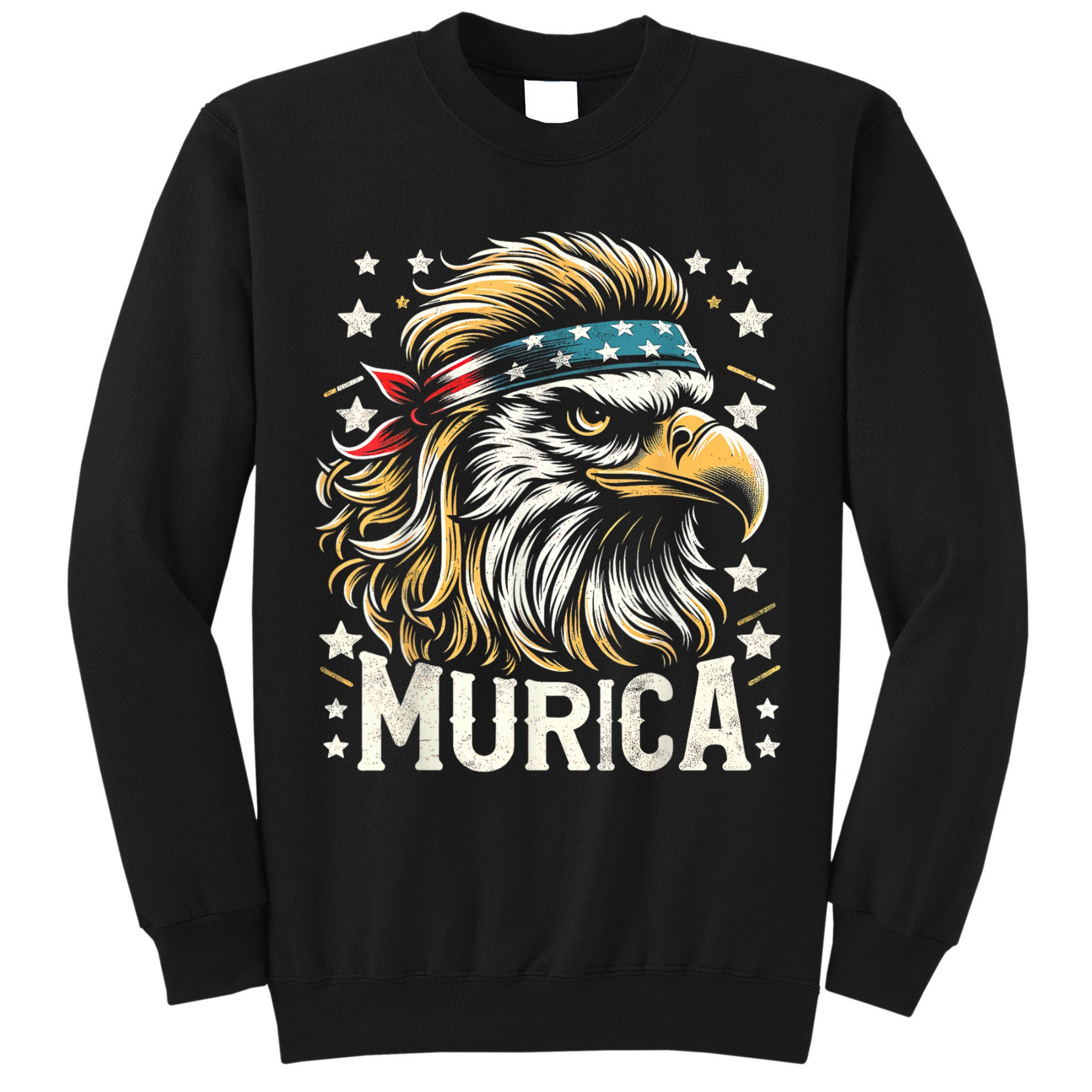 4th Of July Bald Eagle Mullet Murica Usa Usa Merica Tall Sweatshirt