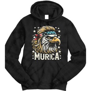 4th Of July Bald Eagle Mullet Murica Usa Usa Merica Tie Dye Hoodie