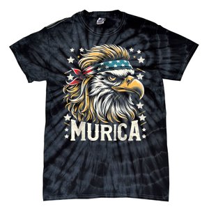 4th Of July Bald Eagle Mullet Murica Usa Usa Merica Tie-Dye T-Shirt