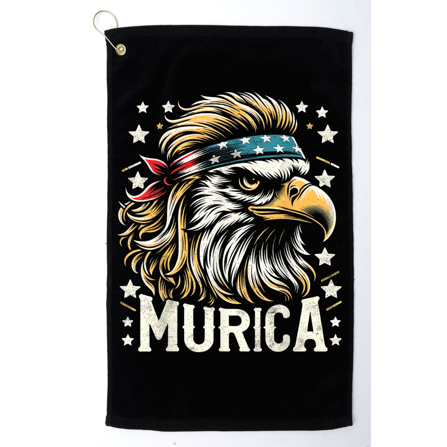 4th Of July Bald Eagle Mullet Murica Usa Usa Merica Golf Towel