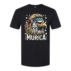 4th Of July Bald Eagle Mullet Murica Usa Usa Merica Softstyle CVC T-Shirt