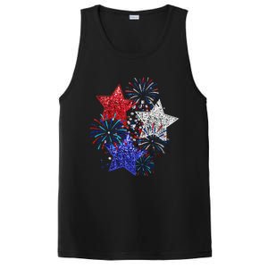 4th Of July Fireworks Stars Funny Cute 4th Of July PosiCharge Competitor Tank