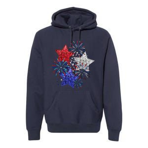 4th Of July Fireworks Stars Funny Cute 4th Of July Premium Hoodie