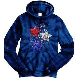 4th Of July Fireworks Stars Funny Cute 4th Of July Tie Dye Hoodie