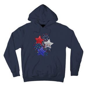 4th Of July Fireworks Stars Funny Cute 4th Of July Tall Hoodie