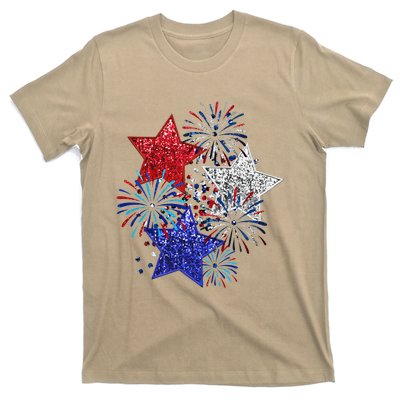 4th Of July Fireworks Stars Funny Cute 4th Of July T-Shirt