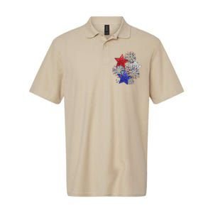 4th Of July Fireworks Stars Funny Cute 4th Of July Softstyle Adult Sport Polo