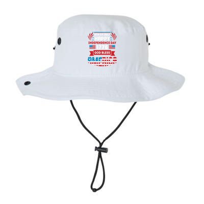 4th Of July Happy Independence Day 1776 God Bless America Gift Legacy Cool Fit Booney Bucket Hat