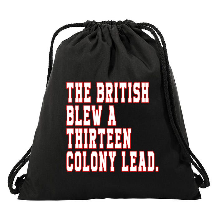 4th Of July Patriotic Betsy Ross Battle Flag 13 Colonies Drawstring Bag
