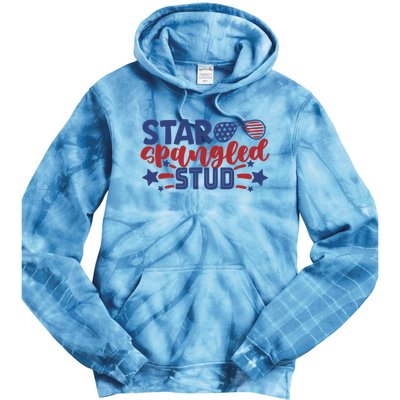 4th Of July Star Spangled Stud Matching 4th Of July Ideas Funny Gift Tie Dye Hoodie