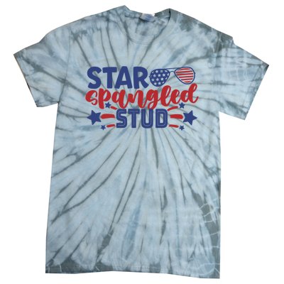 4th Of July Star Spangled Stud Matching 4th Of July Ideas Funny Gift Tie-Dye T-Shirt