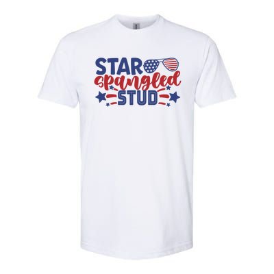 4th Of July Star Spangled Stud Matching 4th Of July Ideas Funny Gift Softstyle CVC T-Shirt