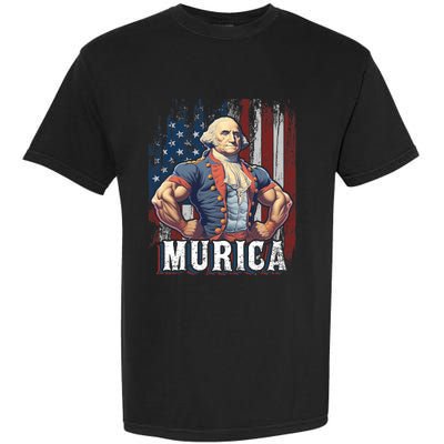 4th Of July Patriotic Funny George Washington July 4th Garment-Dyed Heavyweight T-Shirt