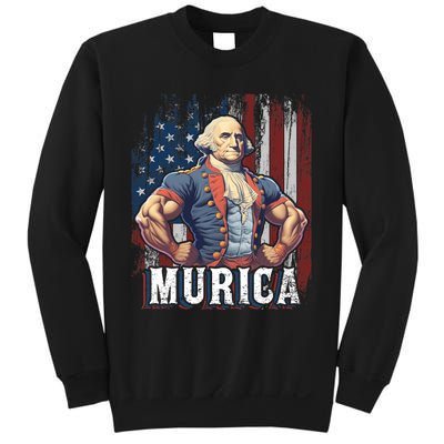 4th Of July Patriotic Funny George Washington July 4th Sweatshirt