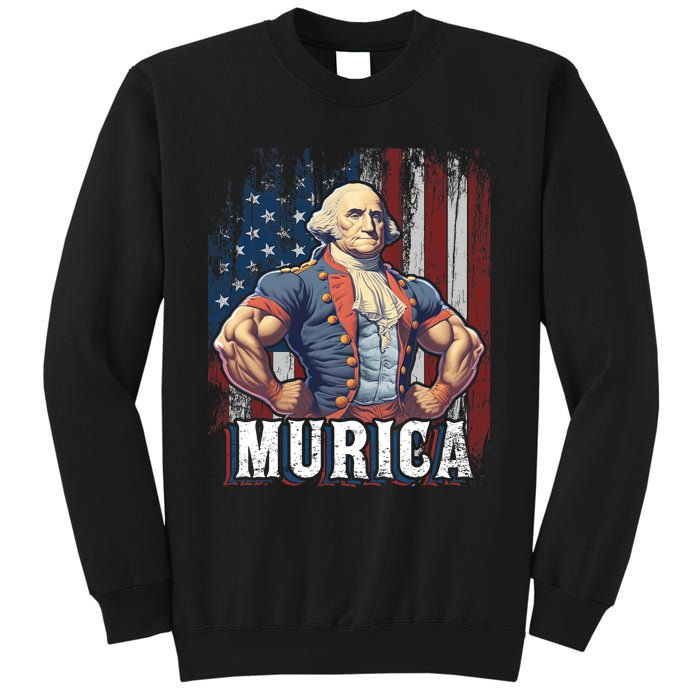 4th Of July Patriotic Funny George Washington July 4th Sweatshirt