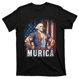 4th Of July Patriotic Funny George Washington July 4th T-Shirt