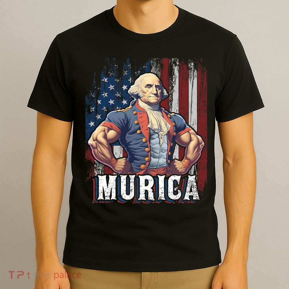 4th Of July Patriotic Funny George Washington July 4th T-Shirt