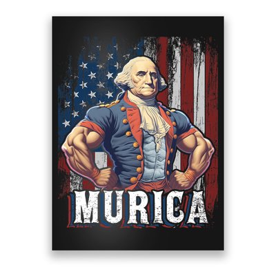4th Of July Patriotic Funny George Washington July 4th Poster