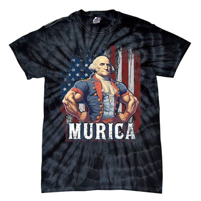 4th Of July Patriotic Funny George Washington July 4th Tie-Dye T-Shirt