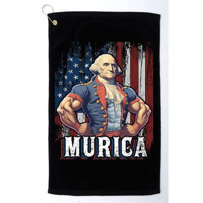 4th Of July Patriotic Funny George Washington July 4th Golf Towel