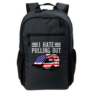 4th Of July Camping Hate Pulling Out America Women Daily Commute Backpack