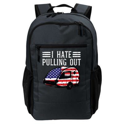 4th Of July Camping Hate Pulling Out America Women Daily Commute Backpack