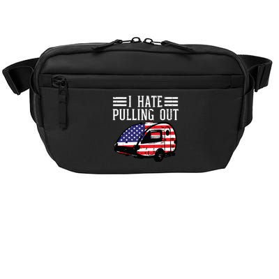 4th Of July Camping Hate Pulling Out America Women Crossbody Pack