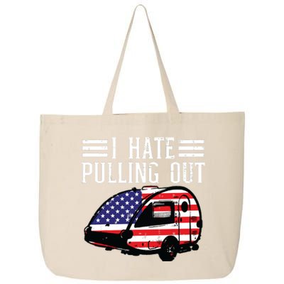 4th Of July Camping Hate Pulling Out America Women 25L Jumbo Tote